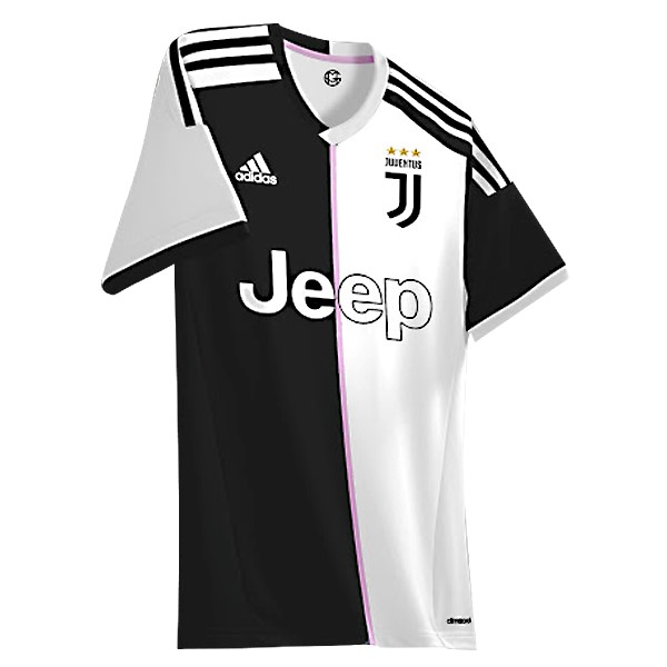 Tailandia Camiseta Juventus Primera equipo 2019-20 Blanco Negro